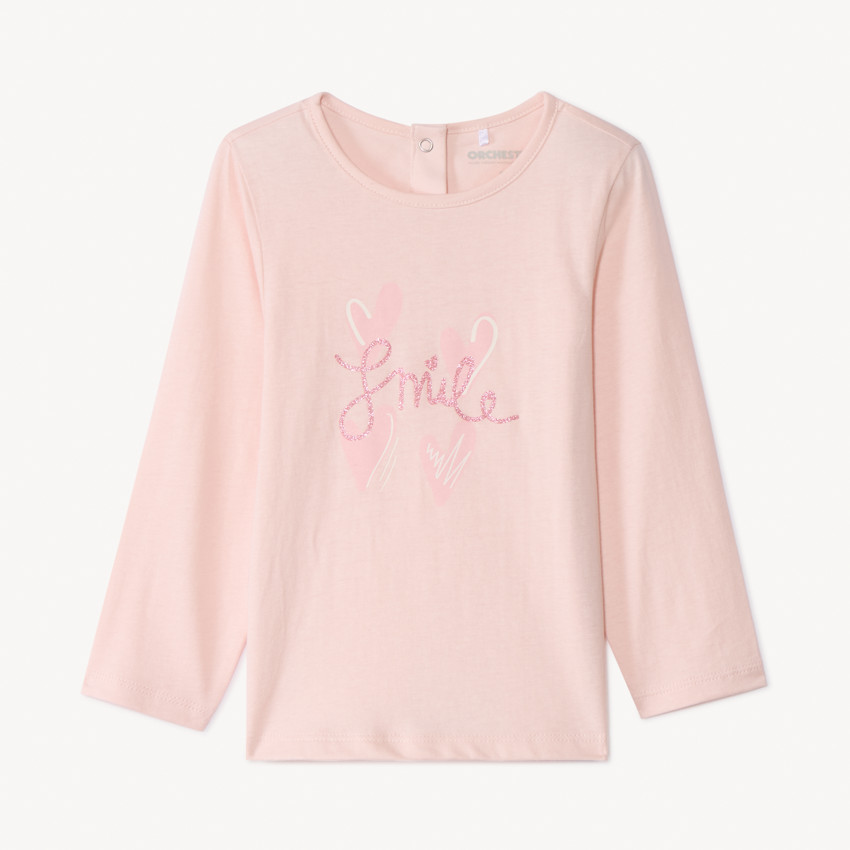 T-shirt manches longues printé pour bébé fille 