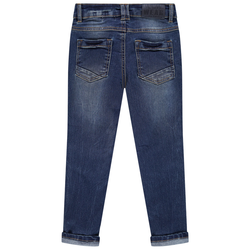 Jean slim effet used et crinkle 