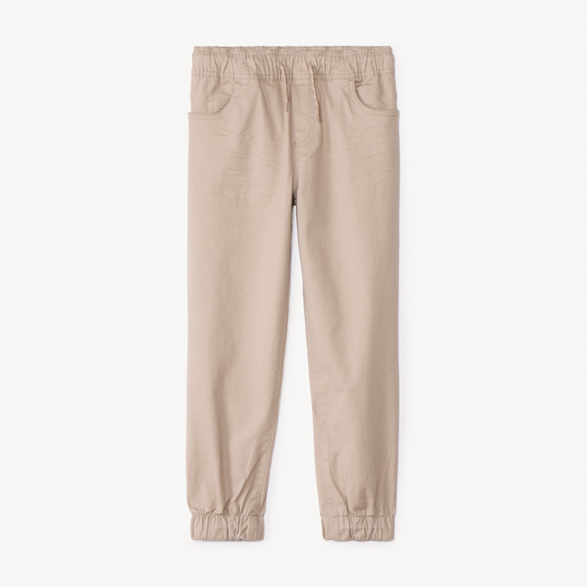 Pantalon jogger en twill uni pour garçon  