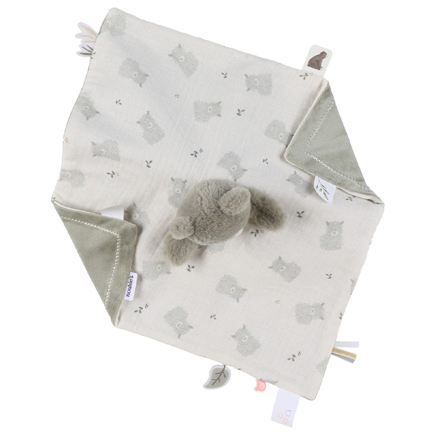 Doudou réversible Jour/Nuit Ours Orso Ecru 