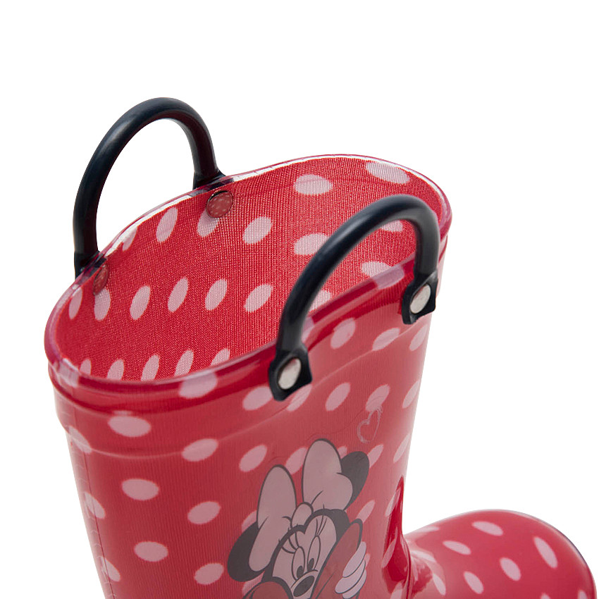 Bottes de pluie en caoutchouc à pois all-over avec print Minnie Disney du 20 au 23 