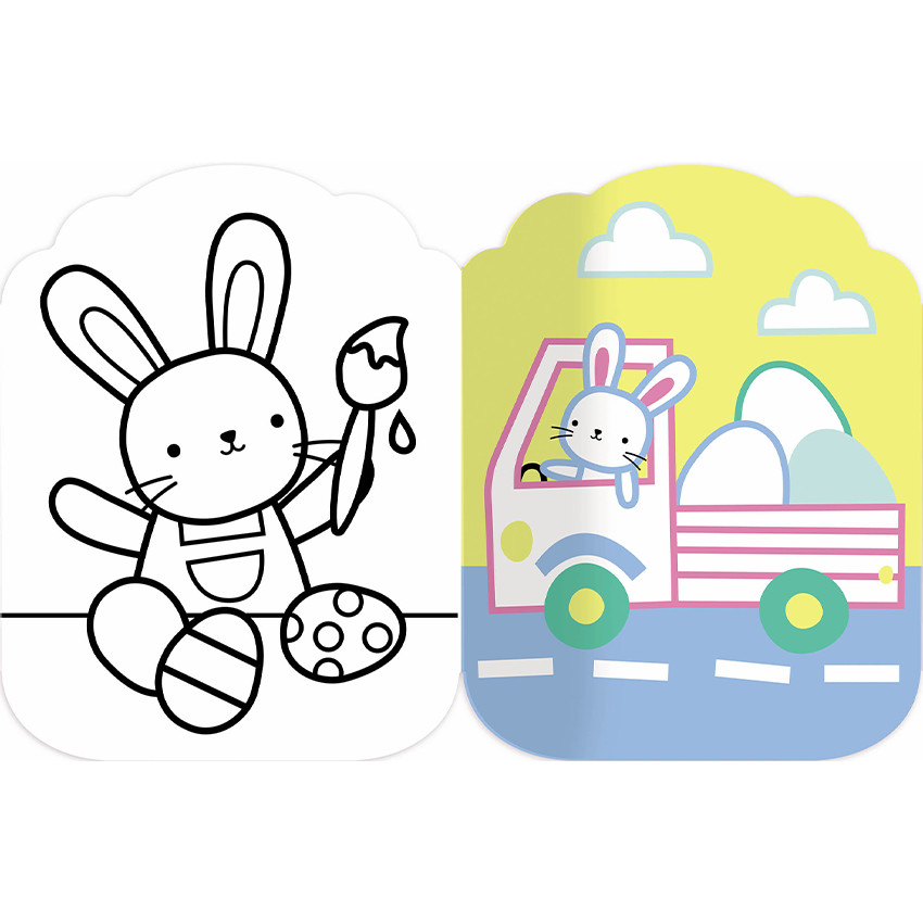 Livre Pâques "Je colorie sans dépasser" 3ans+ 