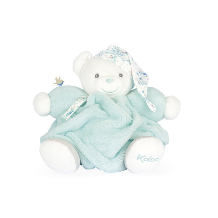Petite peluche Ours Patapouf - Vert d'eau  