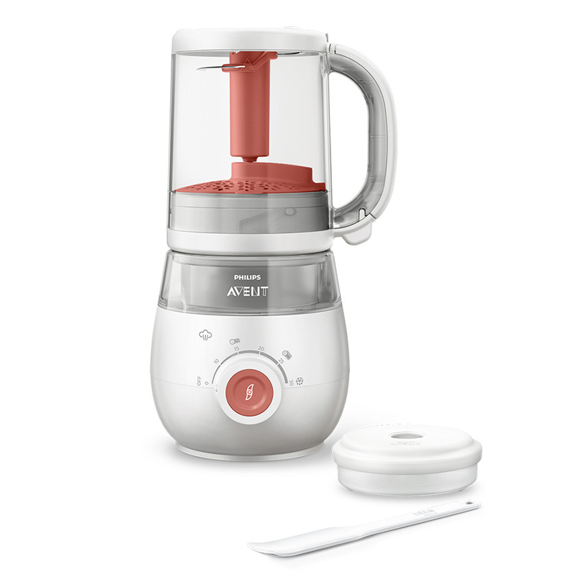 Robot cuiseur-mixeur 4-en-1 - Blanc 