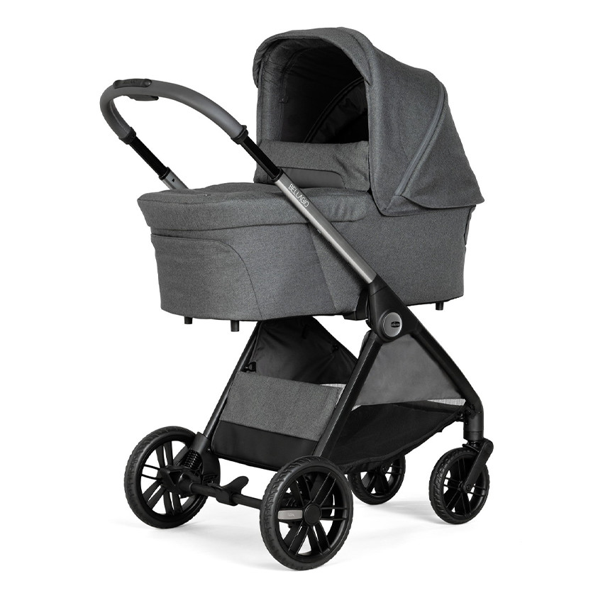 Poussette Trio Bellagio Recline Black Satin - Gris (Chicco) - Image 2