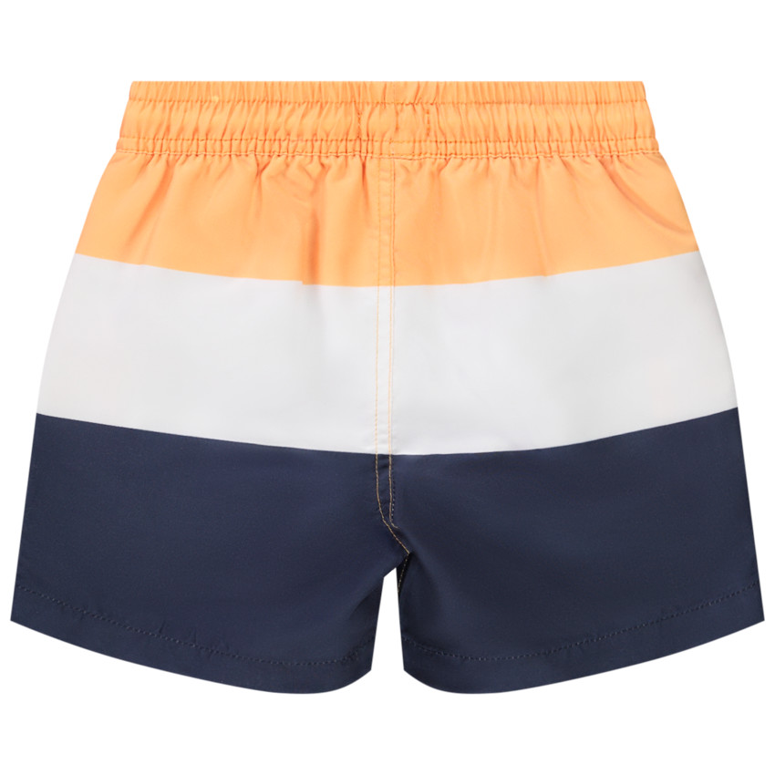 Short de bain effet color block print voilier pour garçon 