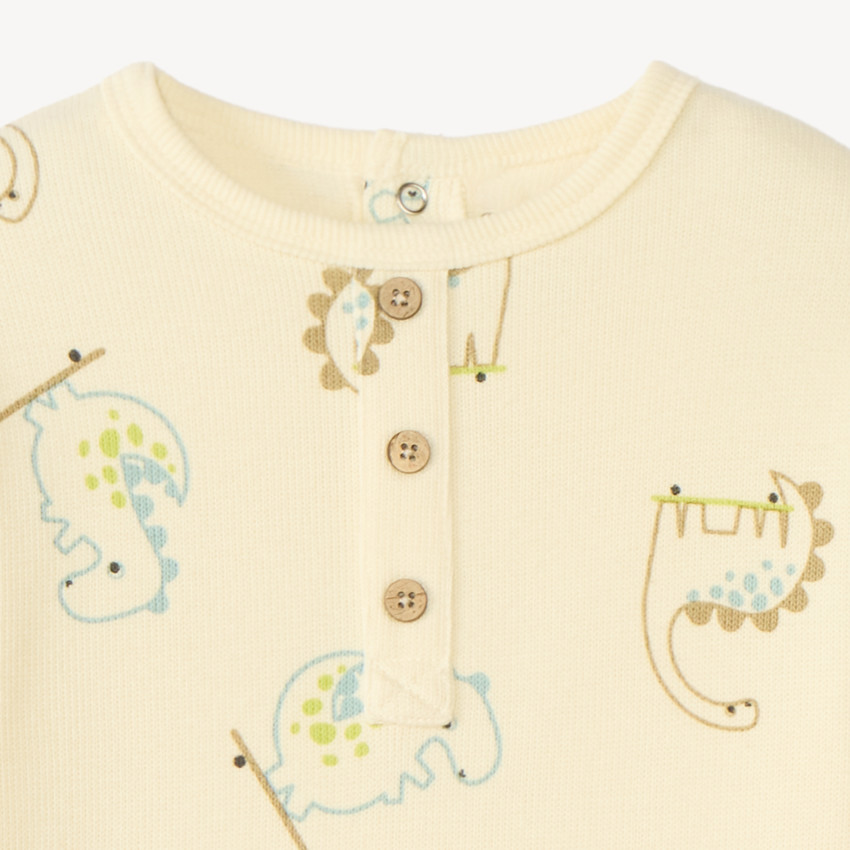 Ensemble de jogging imprimé Dino pour bébé garçon 