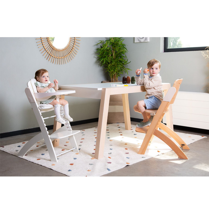 Chaise-haute évolutive Evosit coloris bois naturel/beige - Bois (Childhome) - Image 6