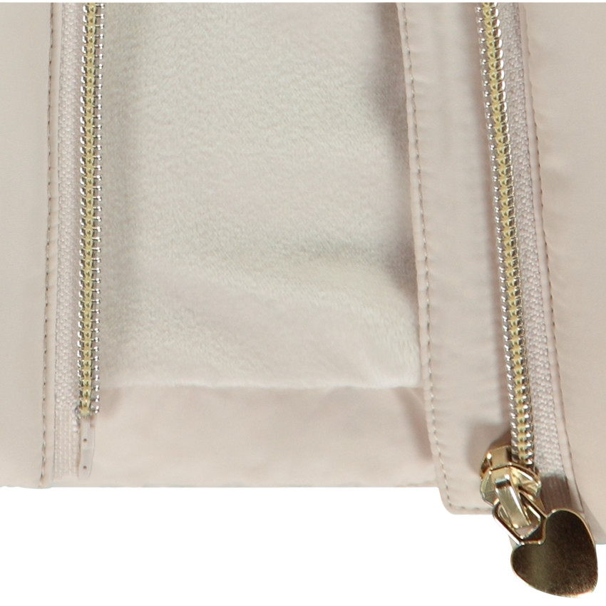 Doudoune sans manches en toile matte pour fille  