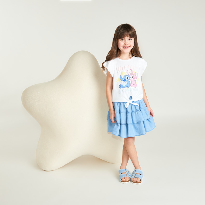 Jupe courte à volants pour fille  