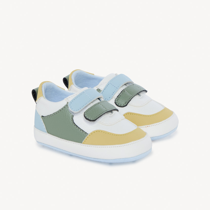 Baskets à empiècements contrastés pour bébé garçon