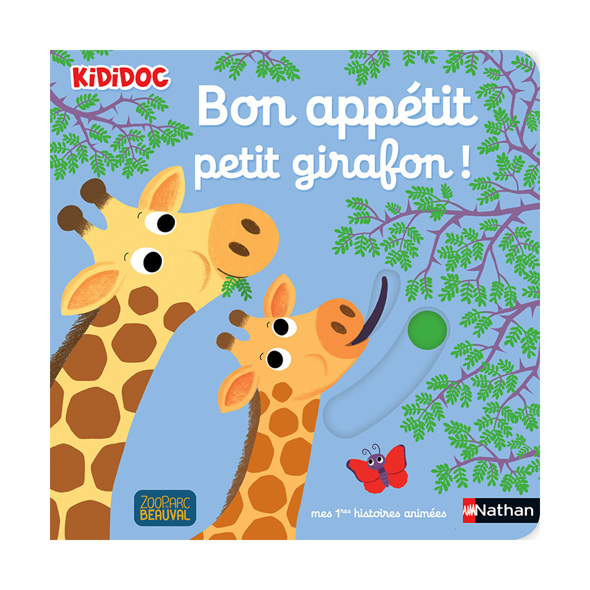 Livre d'éveil animé Bon appétit petit girafon ! 