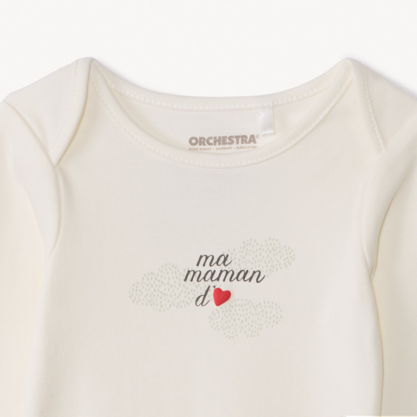 Set naissance 3 pièces "Ma maman d'amour" pour bébé 