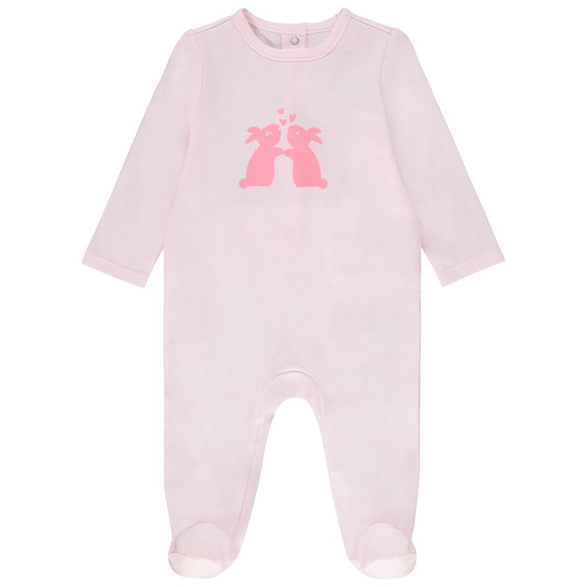 Dors-bien uni print fantaisie pour bébé fille 