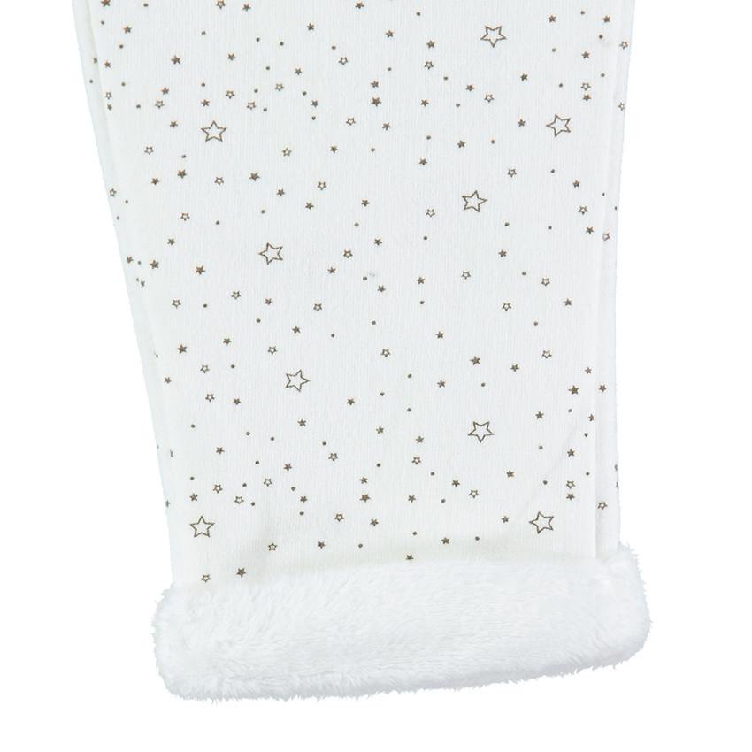 Jogging bi-matière doublé sherpa avec pantalon imprimé all-over 