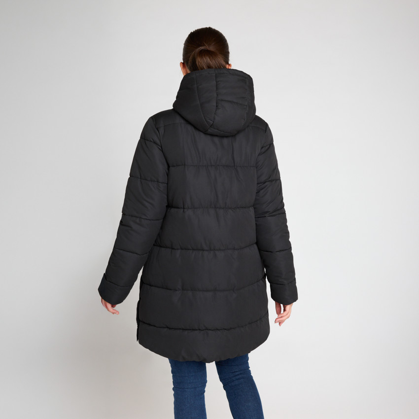 Doudoune évolutive longue et matelassée pour femme 