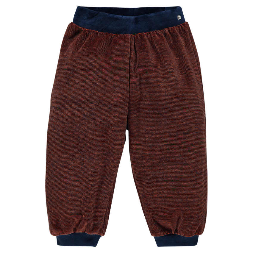 Pyjama en velours avec ours printé 