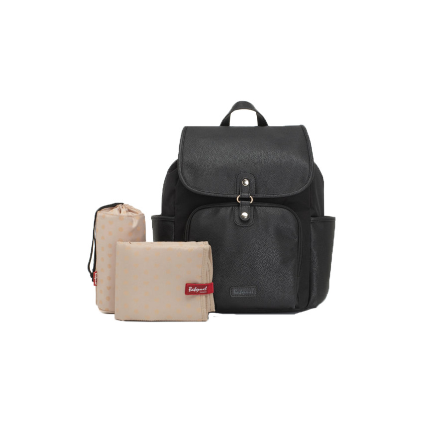 Sac à langer Freddie Vegan - Leather black 