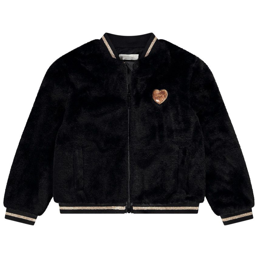 Bombers en fausse fourrure doublé sherpa pour fille