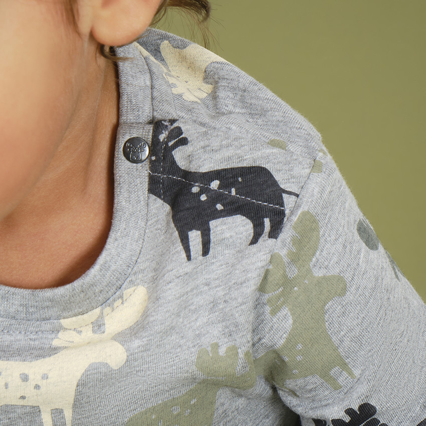 T-shirt manches longues imprimé élans pour bébé garçon 