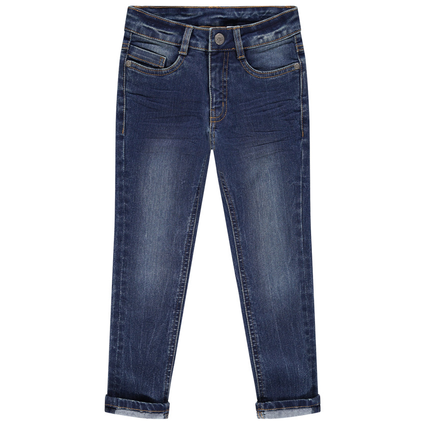 Jean slim effet used et crinkle 