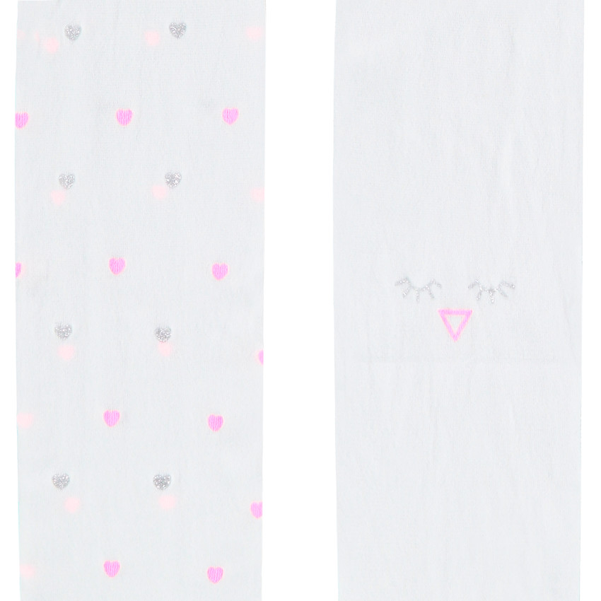 Lot de 2 collants fin à motifs pour fille 