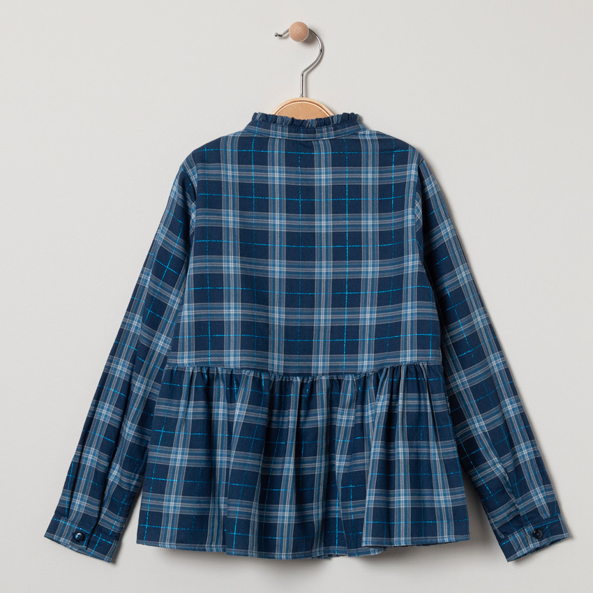 Chemise manches longues à carreaux 