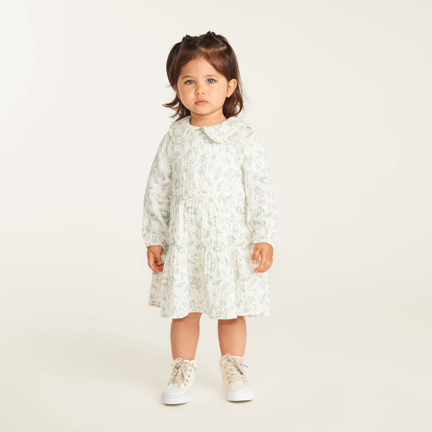 Ensemble 2 pièces bébé fille robe et gilet sans manches 