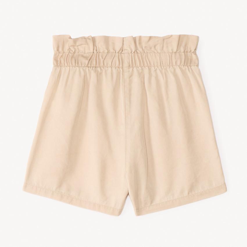 Short en tencel avec nœuds décoratifs pour fille 