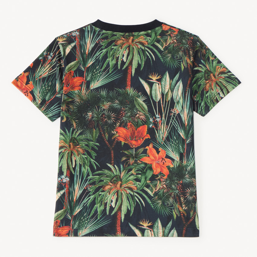 T-shirt manches courtes imprimé nature pour garçon  