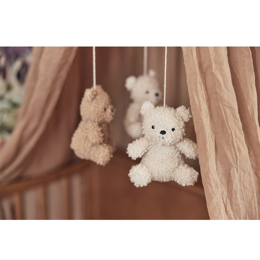 Mobile Teddy Bear - Naturel/Biscuit - Marron (Jollein) - Image 1