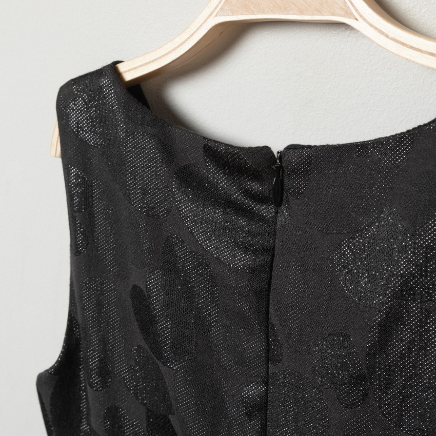 Robe de fêtes noire sans manches pour enfant fille 