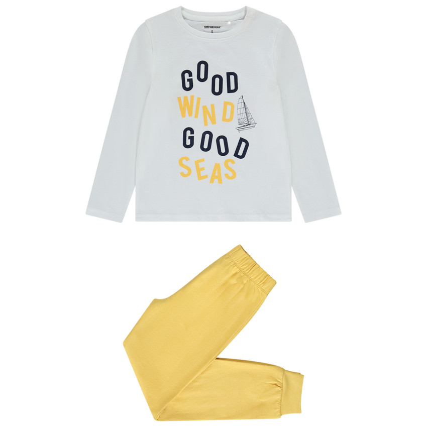 Set pyjama 2 pièces inscription fantaisie pour garçon 