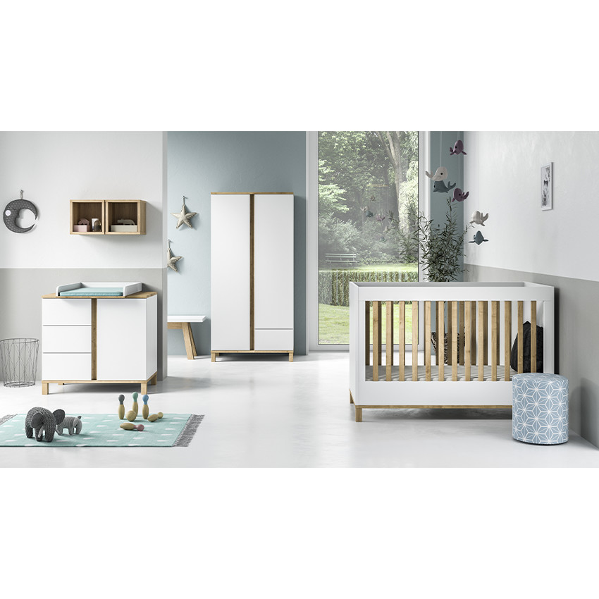 Commode Altitude - Bois / Blanc 