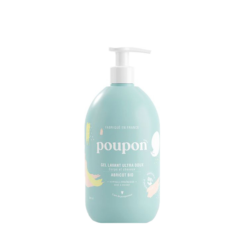 Gel lavant corps et cheveux à l'extrait d'abricot - 500 ml 