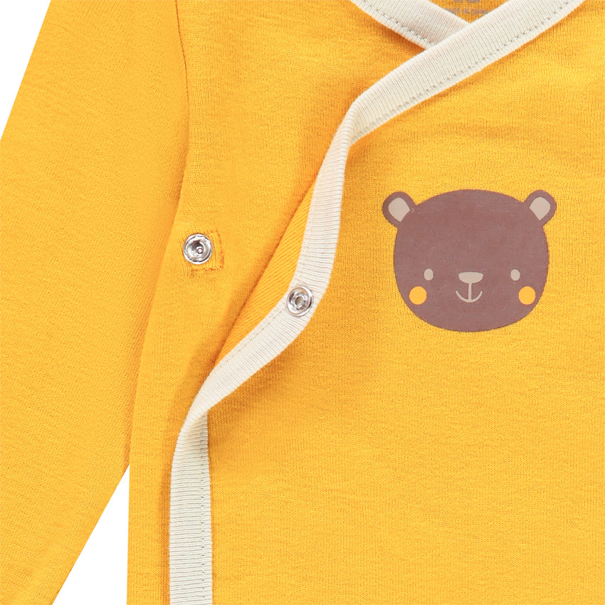 Lot de 7 bodies manches longues en coton pour bébé garçon 