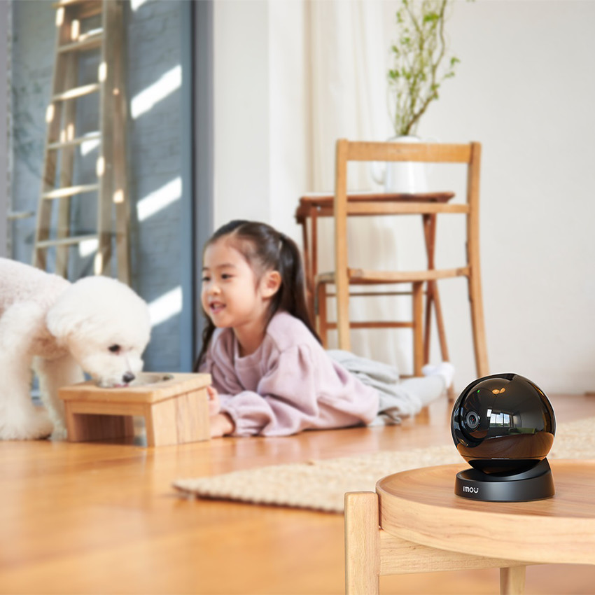 Babyphone caméra de surveillance Rex 3D 2K panoramique Sense 3MP noir 