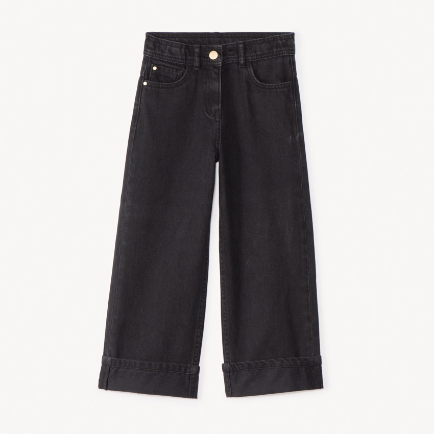 Jean large à ourlets pour fille 