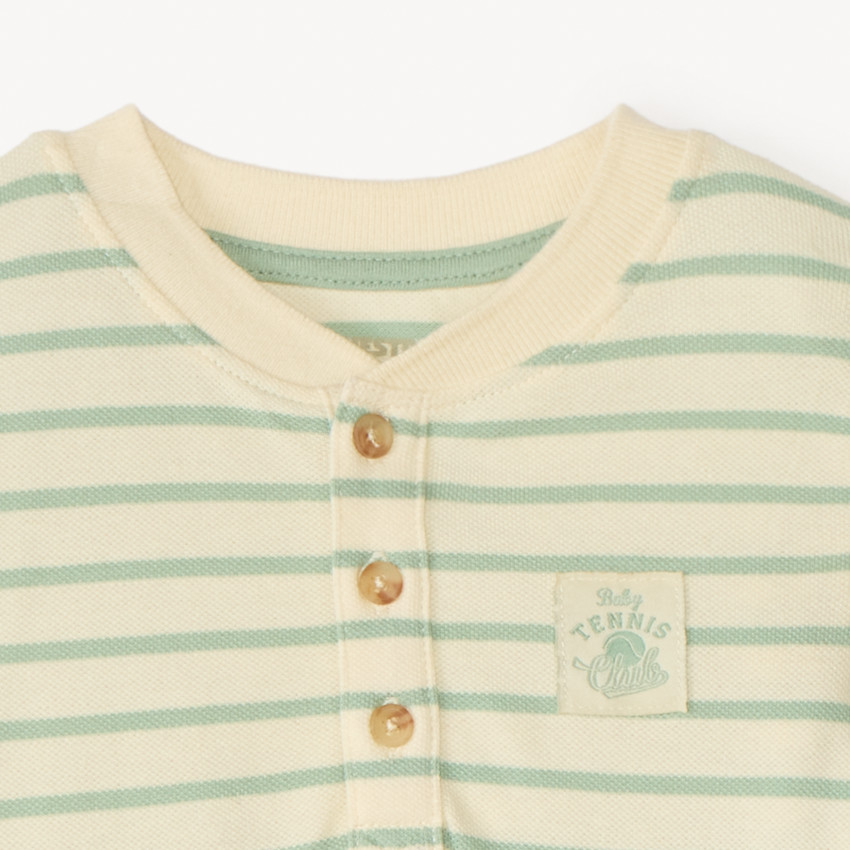 Ensemble 2 pièces à rayures pour bébé garçon 