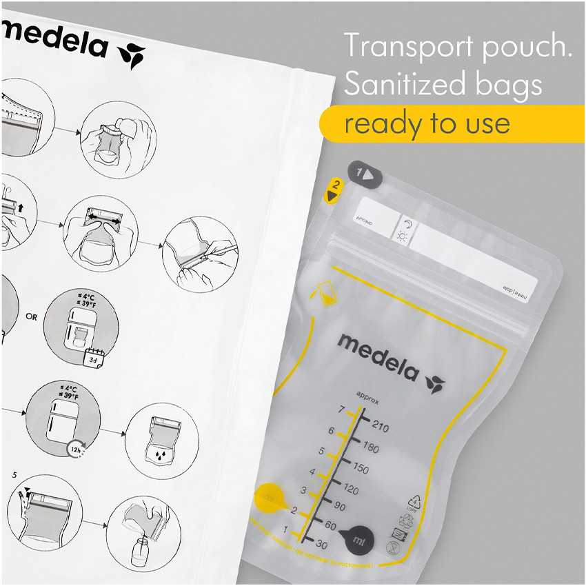 Boite de 50 sachets de conservation Easy pour lait maternel - Transparent (Medela) - Image 3