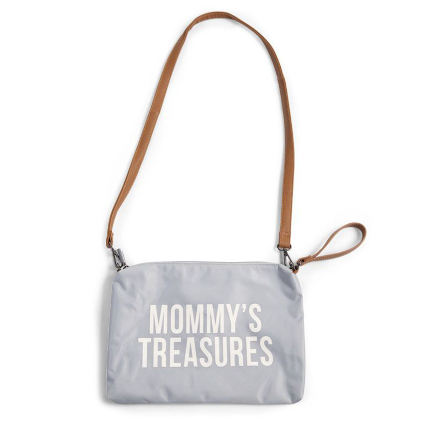 Pochette Mommy Clutch - Gris/Blanc 