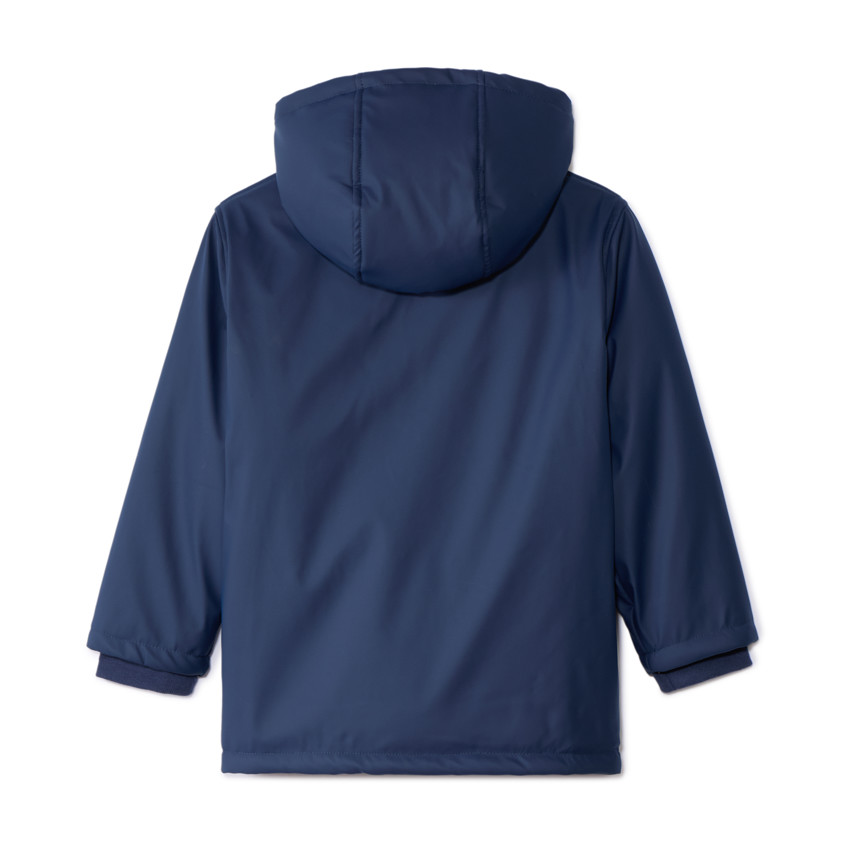 Parka gomme à capuche et doublure micropolaire pour garçon 