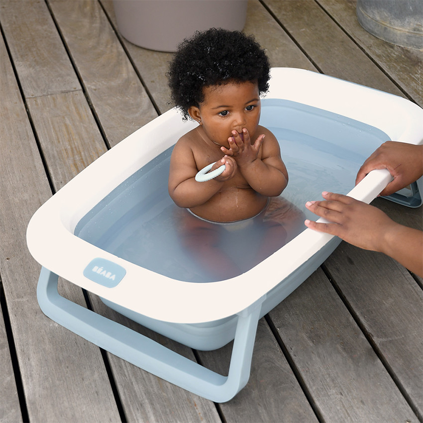 Baignoire pliable Eazy Pop Camélé'O Bleu Baltique - Bleu (Béaba) - Image 7