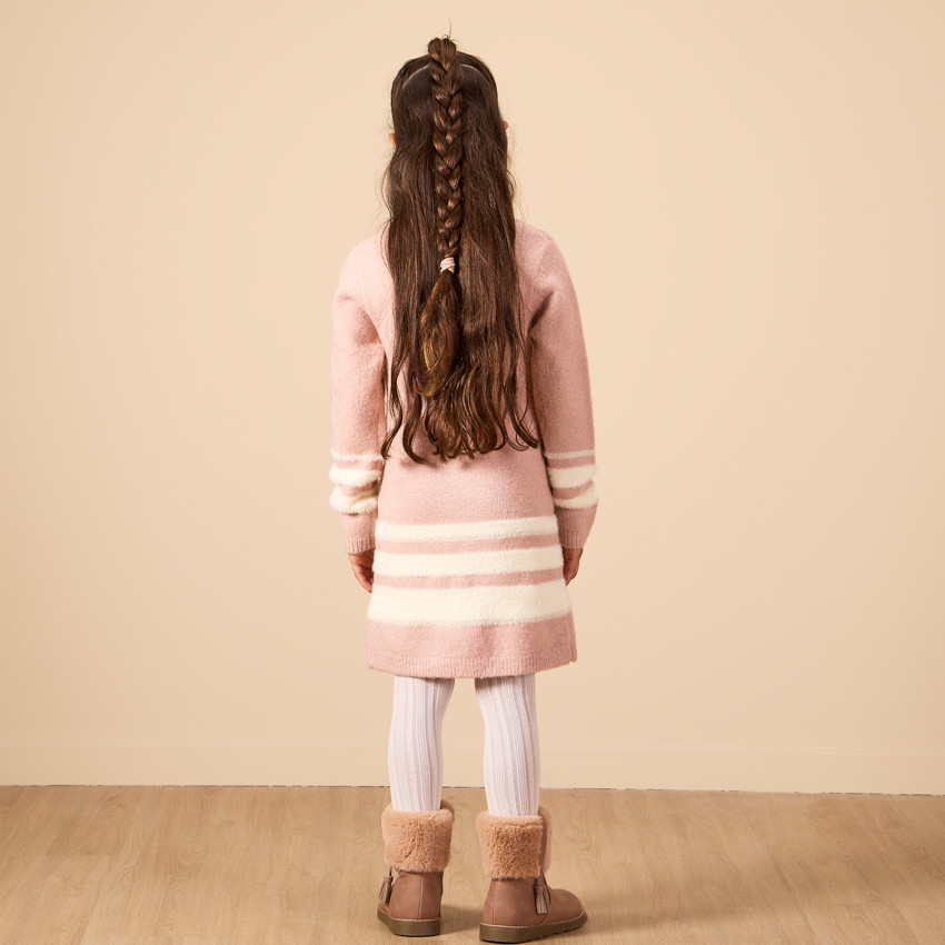 Robe en tricot avec étoiles en sequins fantaisie pour fille  