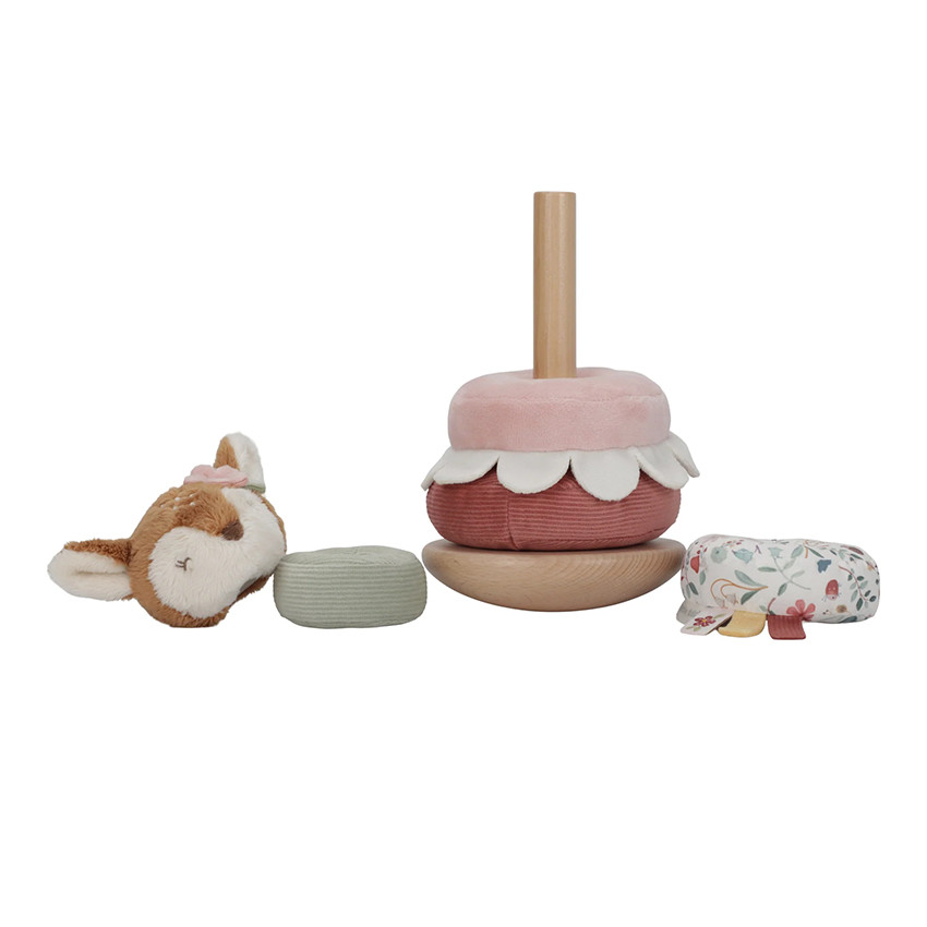 Faon à empiler doudou et bois  