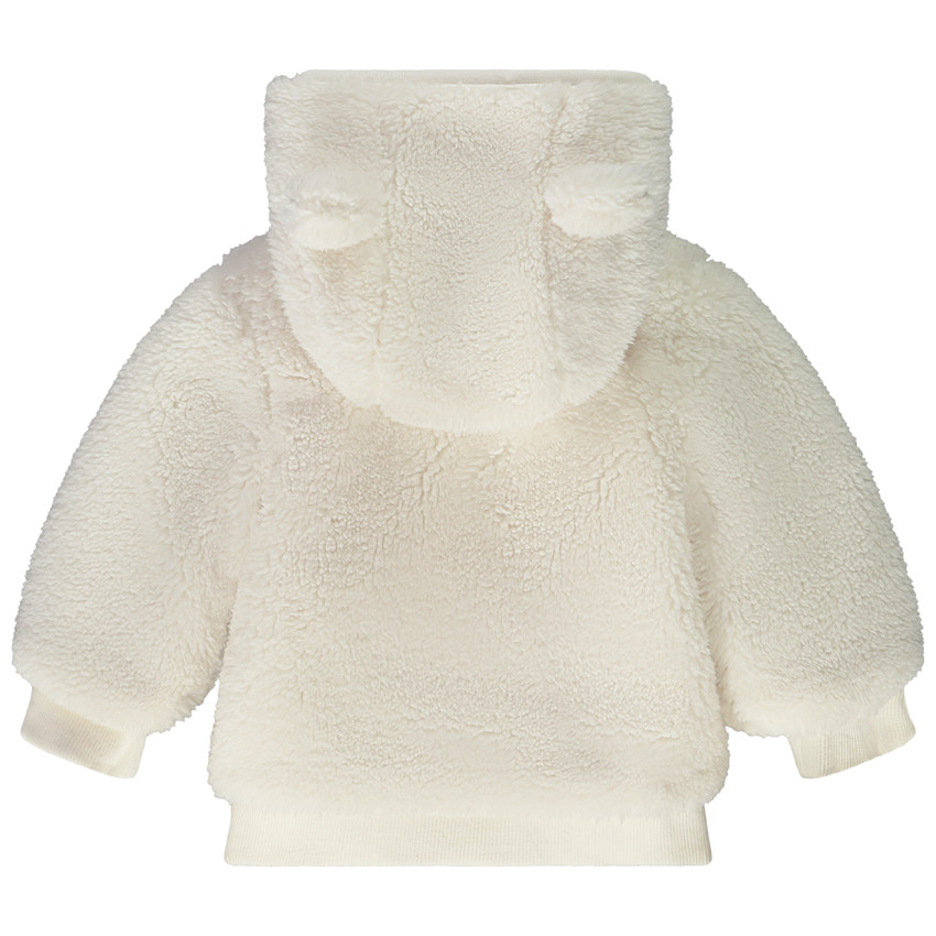 Gilet en sherpa avec capuche ludique pour bébé garçon 