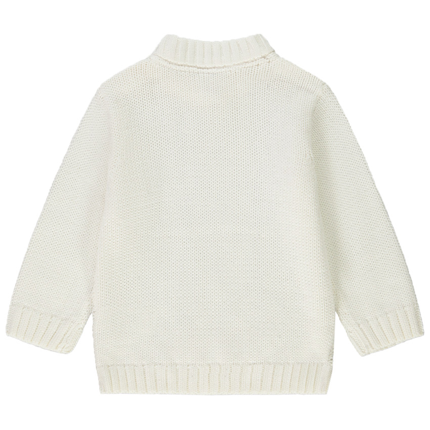 Pull en tricot fantaisie torsadé pour bébé garçon 