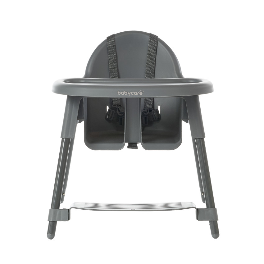 Chaise haute fixe 2 en 1 Capucine 2.0 gris 