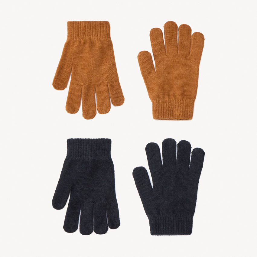 Lot de 2 paires de gants magiques en tricot pour enfant garçon 