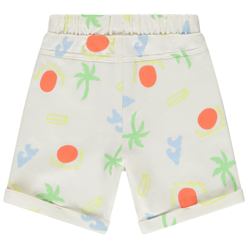 Lot de 2 bermudas molleton fantaisie pour bébé garçon 